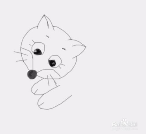 小猫咪是怎么画的