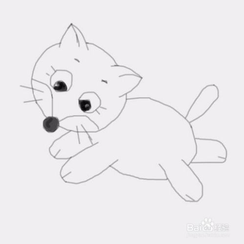 小猫咪是怎么画的
