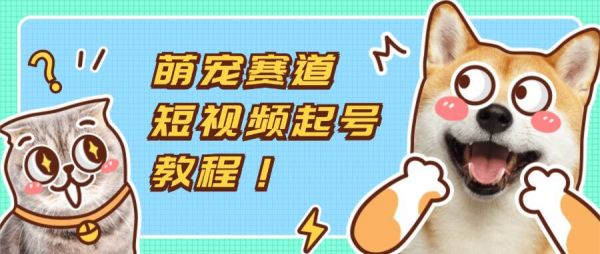 萌宠类短视频起号教程:快速学会起号规则,提升视频流量(共15课)