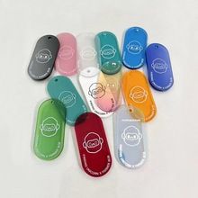 亚克力彩色几何挂件钥匙牌卡通文字DIY创意手工配饰