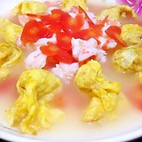 金鱼蛋饺烩虾仁的做法图解12