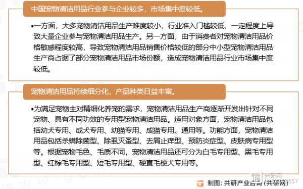 宠物清洁用品发展特征