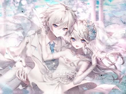 琉璃狗 水硝 这次是玻璃猪琉璃狗@玻璃猪扭蛋馆 周年庆 水硝@水硝子 画的婚纱主题 8.23不见不散#琉璃狗扭蛋 #原创头像 #玻璃猪扭蛋 #扭蛋 #原创圈
