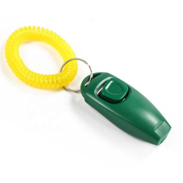 More colors 2 in 1 Dog training Whistle Stop Barking Clicker Pet Toy