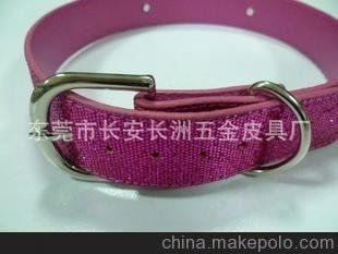 厂家直销超大PU宠物链圈项圈 宠物用品 宠物皮项圈图片