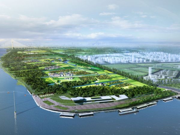 健康公园设计案例资料下载-[上海]闵行浦江郊野公园项目景观概念设计（美食，古镇）