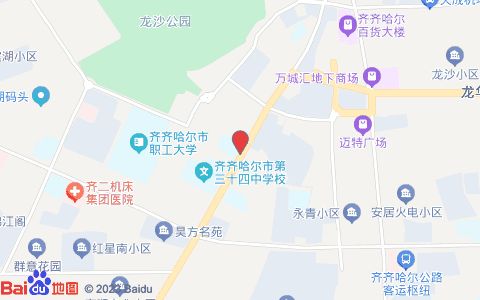 黑龙江省齐齐哈尔市龙沙区永安大街159号位置示意图