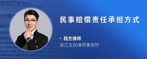 民事赔偿责任承担方式