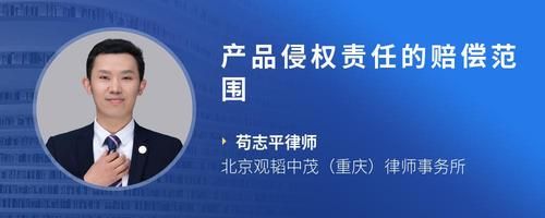产品侵权责任的赔偿范围