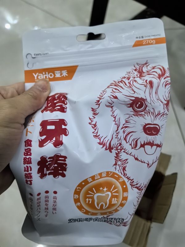 YAHO亚禾狗狗洁齿磨牙棒麦动3洁齿磨牙棒混合味 9g*30支宠物狗咬胶成犬小型犬狗狗零食除臭晒单图