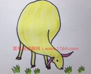 羊简笔画图片大全可爱图片