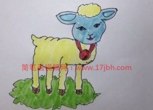 羊简笔画图片大全可爱图片