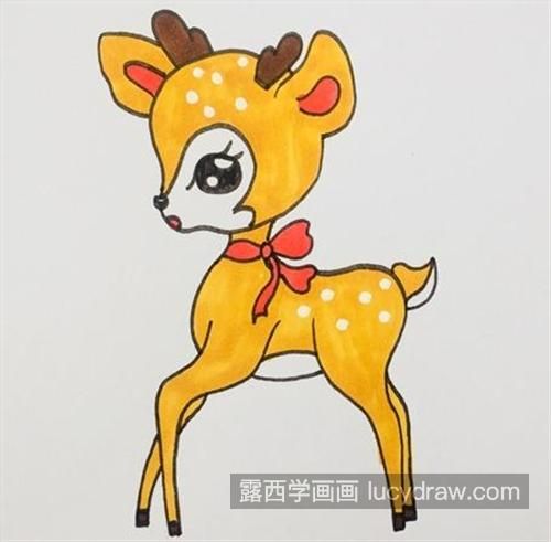 活泼又可爱的小鹿简笔画怎么画 简单又好看的小鹿简笔画教程