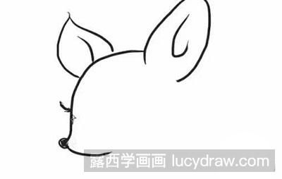 怎么画简笔画小鹿
