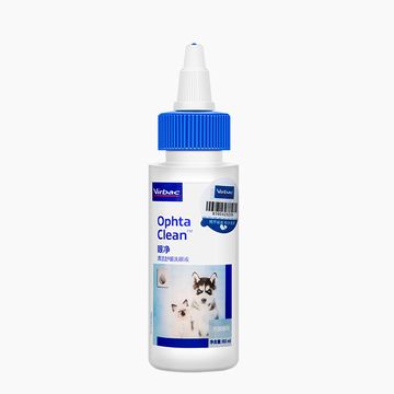 法国维克Virbac 犬猫洗眼水60ml 与天然泪液PH值相似 缓解泪痕 法国进口 小图 (0)
