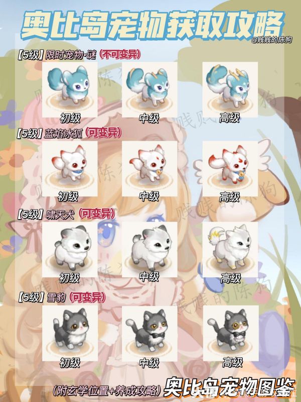 奥比岛手游攻略】五星宠物获取方法！附玄学位置_奥比岛 | 大神