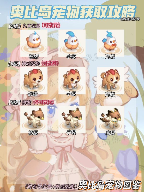 奥比岛手游攻略】五星宠物获取方法！附玄学位置_奥比岛 | 大神