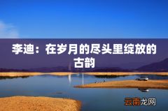 李迪：在岁月的尽头里绽放的古韵