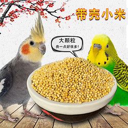 炫料 虎皮鹦鹉鸟粮饲料黄谷子鸟食黄小米横班鸡饲料带壳鸟粮新粮食