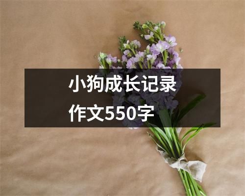 小狗成长记录作文550字