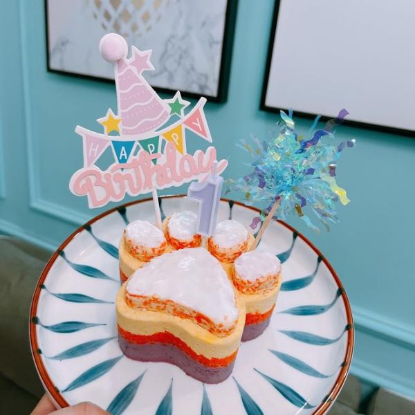 自制狗狗生日蛋糕的做法