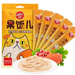 Wanpy 顽皮 猫零食 果饭儿猫条60g(12g*5) 添加三文鱼猫湿粮猫罐头 成幼猫通用猫咪零食