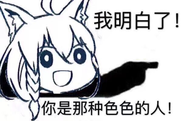 我明白了!你是那种色色的人!_色色_那种_明白表情