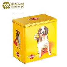 宠物食品罐2kg装 猫粮罐 狗粮铁盒包装 宠物干粮方形食品马口铁盒