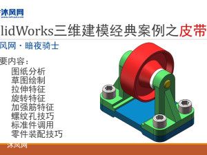 超经典,免费观看,SolidWorks三维建模经典案例之皮带轮