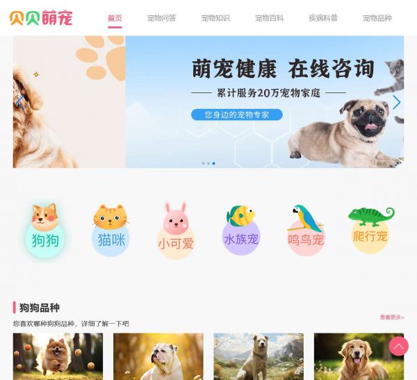 贝贝萌宠-一个专注宠物问题研究的问答平台