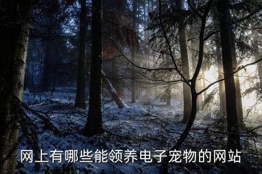 网上有哪些能领养电子宠物的网站
