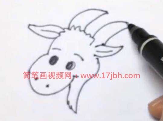 羊简笔画彩色