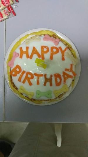 简单美味的狗狗生日蛋糕的做法 步骤8