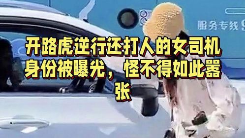 开路虎逆行插队还打人的女司机，身份杯曝光，怪不得如此嚣张