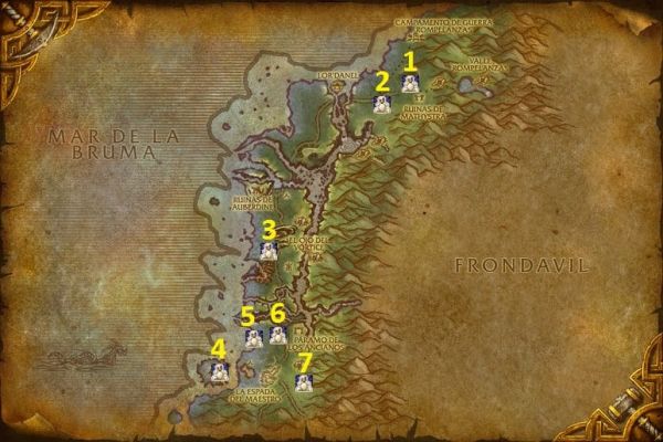 Rares en Costa Oscura – Zonas y recompensas