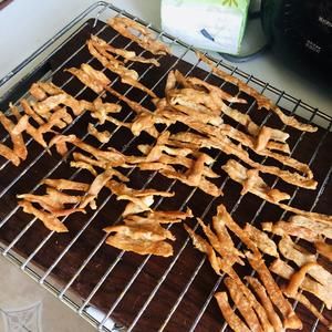 鸡胸肉干(烤箱版)狗狗宠物零食的做法 步骤8