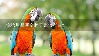 宠物用品哪个牌子比较有名？