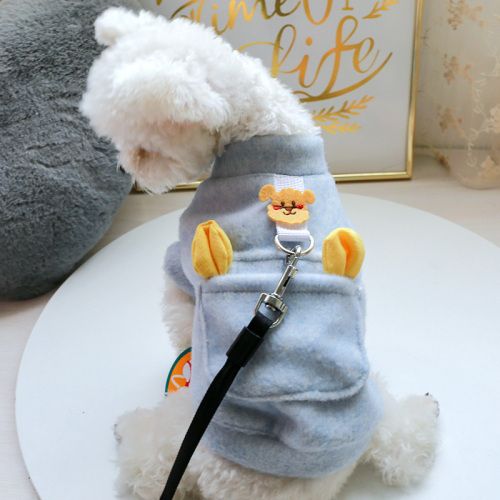 狗狗猫咪衣服秋冬马甲外套可牵引服饰泰迪比熊幼犬专用防脱保暖