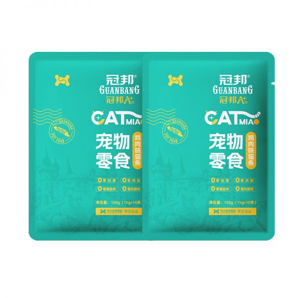 力狼冠邦宠物猫零食鲜肉猫条20支
