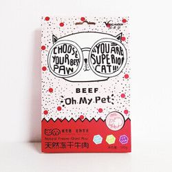 威麦驰（vitalmatch）宠物猫零食 狗零食 无添加天然冻干鲜肉牛肉粒100g *2件