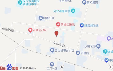 满城区萌宠摇篮宠物用品店位置示意图