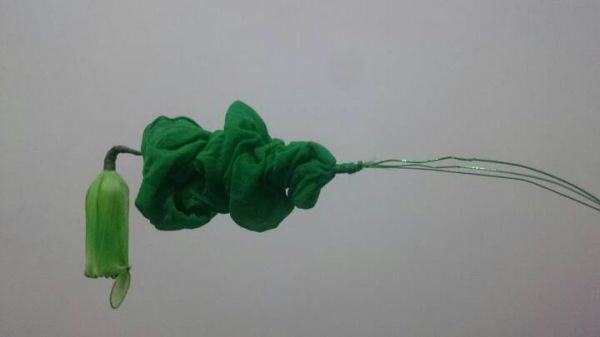 猪笼草制作教程--丝网花类 第11步