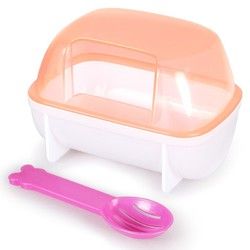 憨憨宠 仓鼠用品 面包虫仓鼠保暖木屑浴沙跑轮纸棉营养零食 大号浴沙盒+浴沙铲