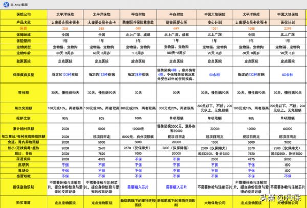 宠物保险有哪几种（宠物保险：10款宠物医疗险）