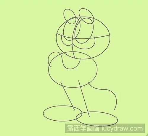如何画加菲猫
