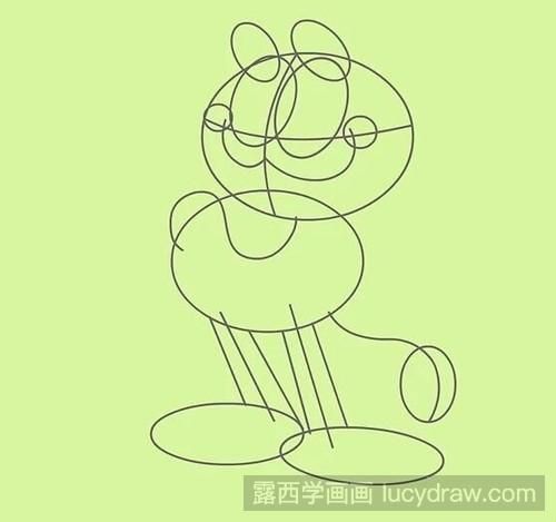 如何画加菲猫