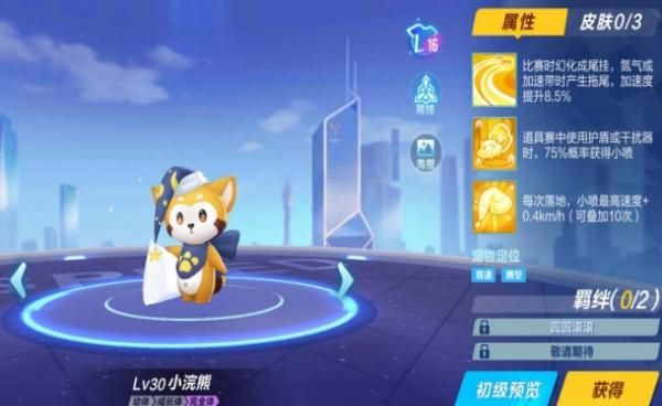 QQ飞车手游宠物小浣熊介绍