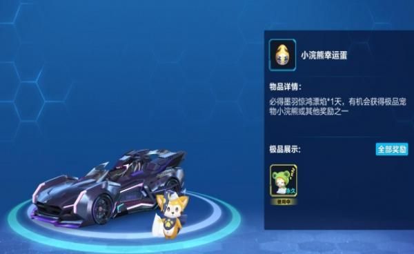 QQ飞车手游宠物小浣熊介绍