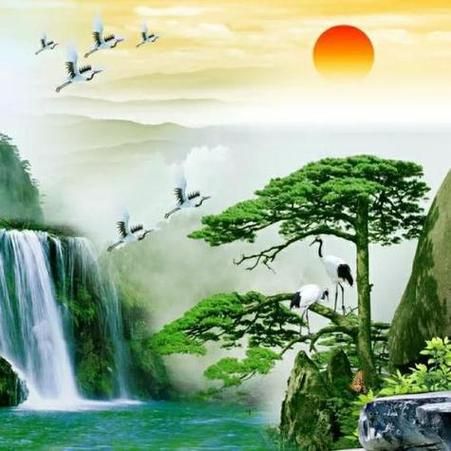 山水画图片大全最美山水风景头像