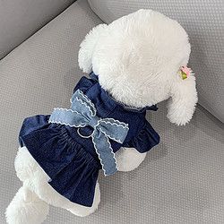 PETCIRCLE 宠物圈 狗狗衣服猫咪宠物春秋薄款公主裙夏季裙子小狗夏天幼犬牵引雪纳瑞